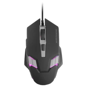 Mars gaming mm024, rgb gaming mouse, 4000 dpi optical sensor, faux mechanical switches, rgb flow lighting, on-the-fly adjustment 1200 / 2400 / 3200 / 4000 dpi, multiplatform compatibility, black or white pc gaming mouse